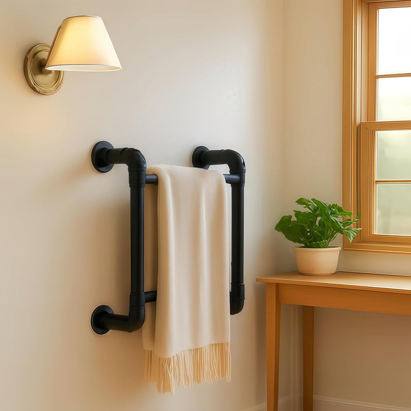 cvter 3/4/5/6/7/8FT Safety Wall Mounted Steel Ladder - 2-Rung Pipe Egress Ladder for Window Well, Loft, Warehouse, Blanket Rack | Indoor & Small Space Use - Image 3